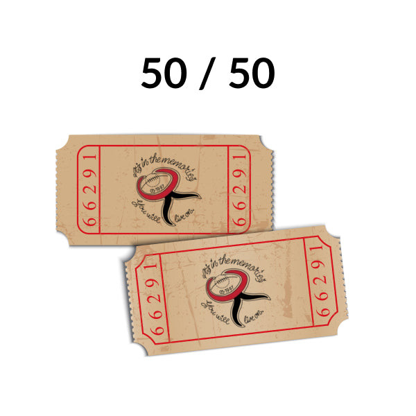 50/50 Draw Tickets - Green