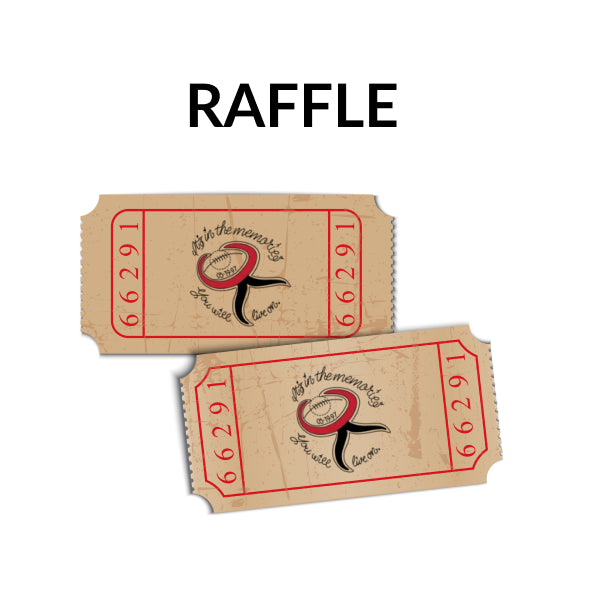 Raffle Prize Draw Tickets - RED